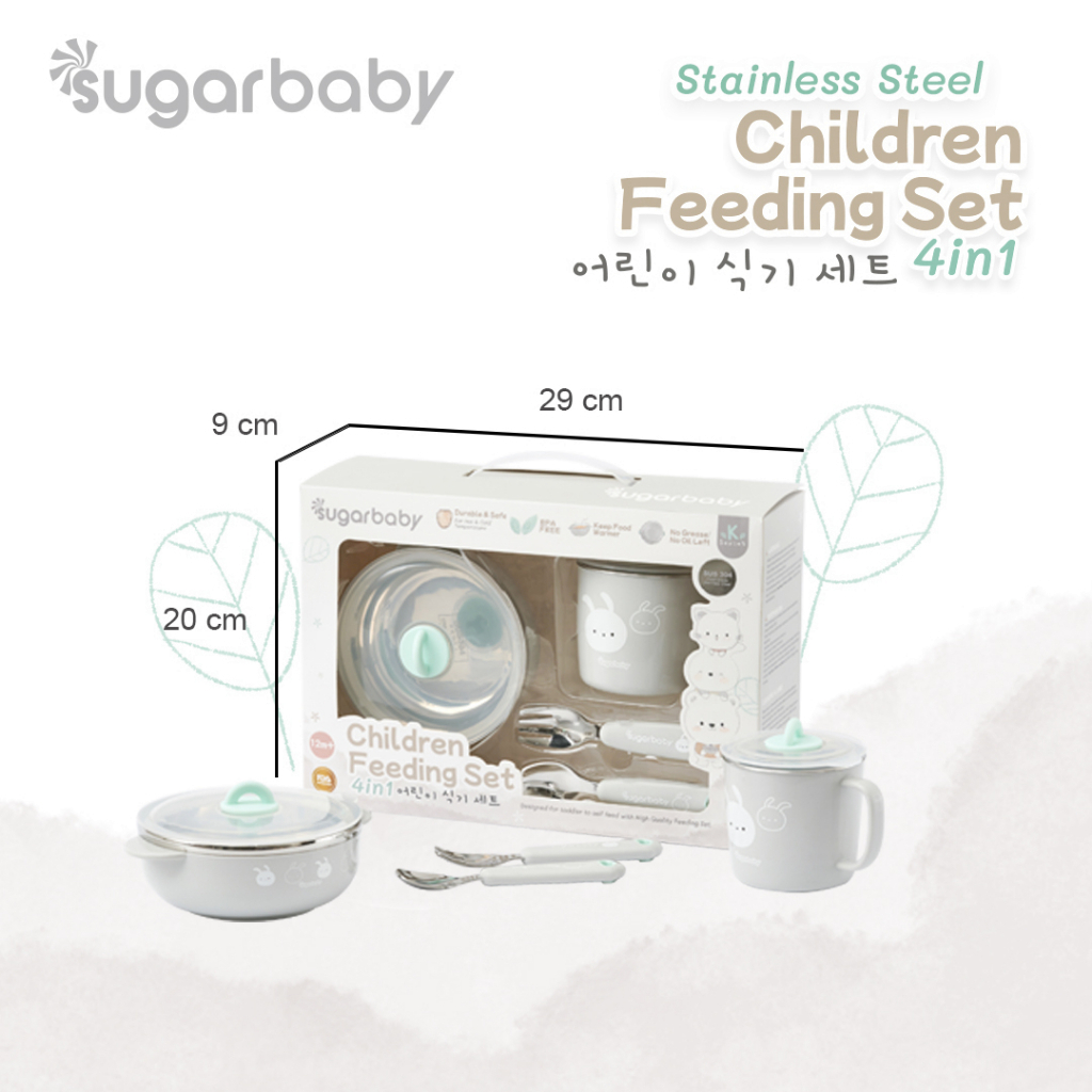 SUGAR BABY CHILDREN FEEDING SET 4 IN 1