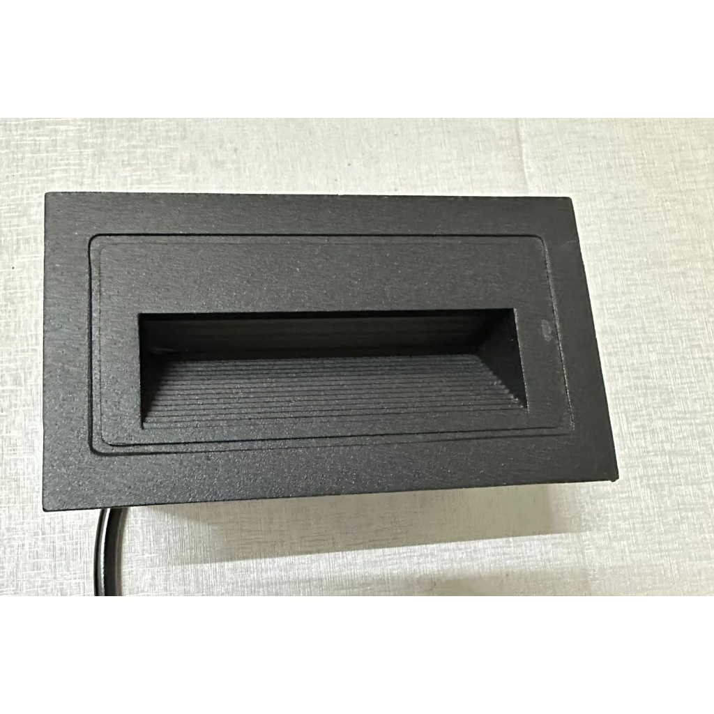 Lampu Tanam Tangga LED Persegi Minimalis 3W- 6W IP65 - Body Hitam WW