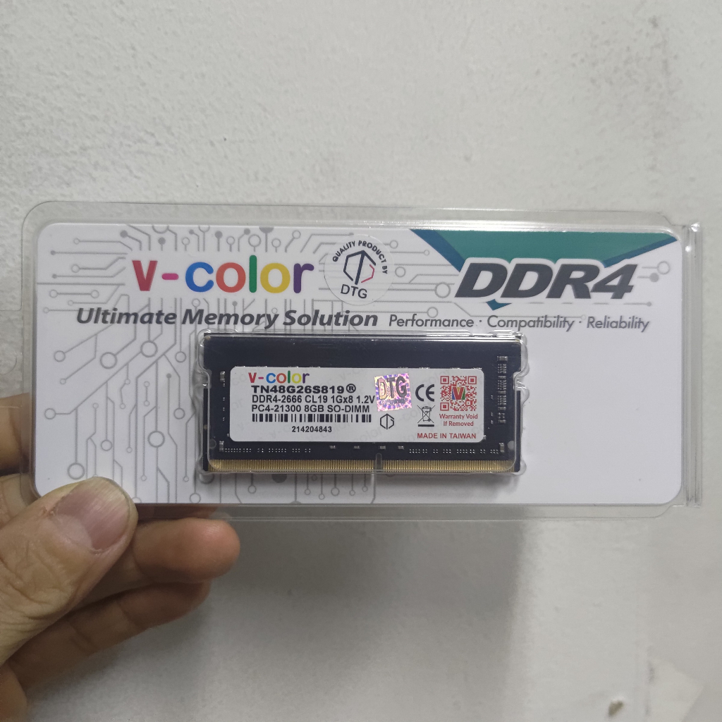 Sodimm V-COLOR 8GB DDR4 2666 21300 VColor RAM Notebook Laptop