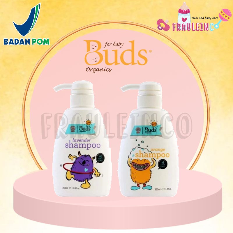 *FRAULEINCO* Buds Organics - Lavender Orange Shampoo 350 ml - SAMPO BUDS SABUN BUDS CONDITIONER BUDS Anak Organik