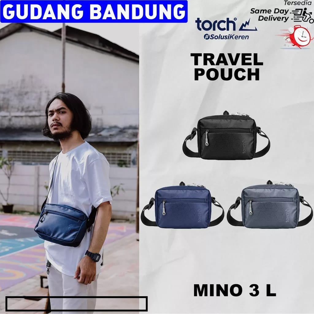Torch Tas Selempang Travel Pouch Mino 3 L - Navy