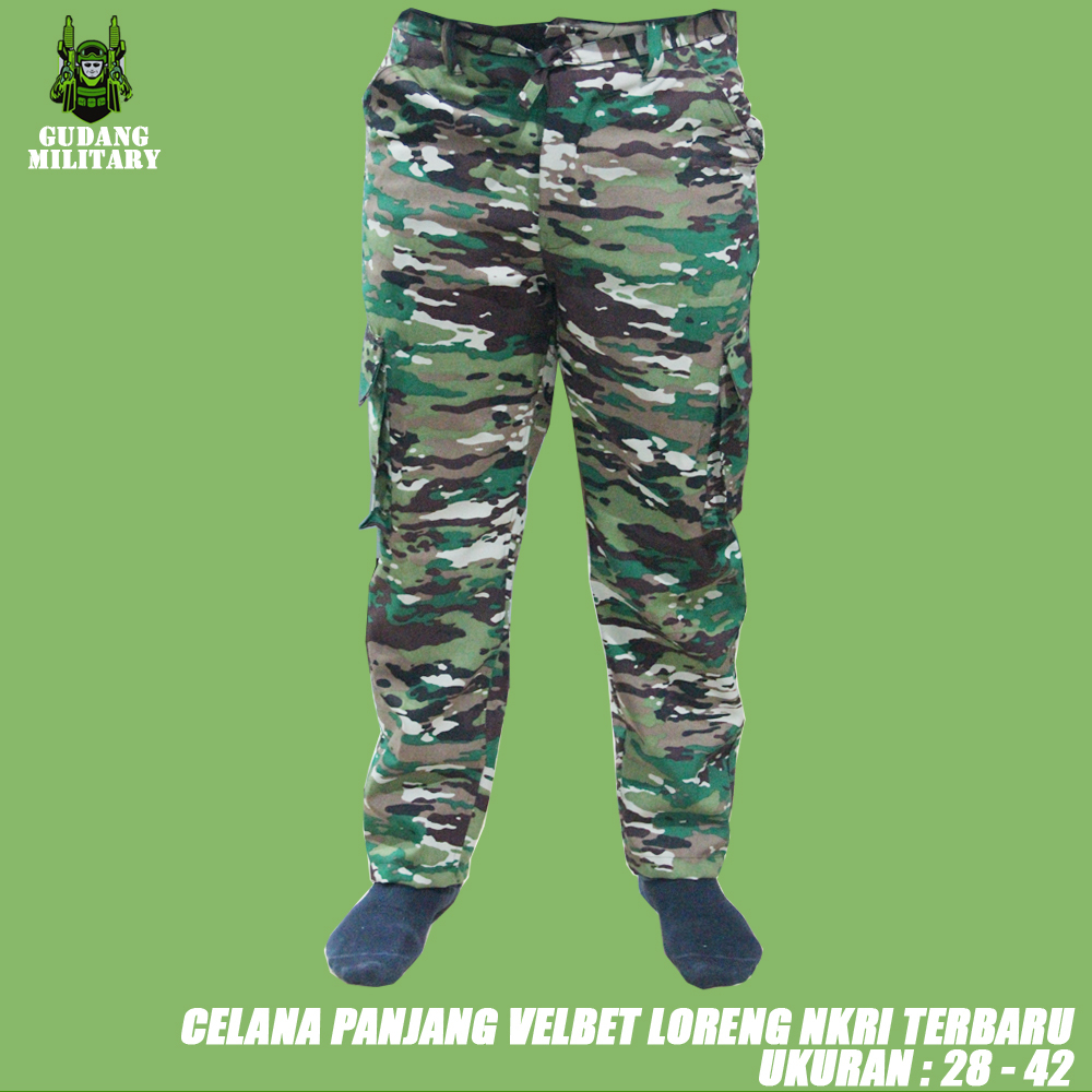 Celana NKRI Velbed Panjang - Celana Loreng NKRI Velbed