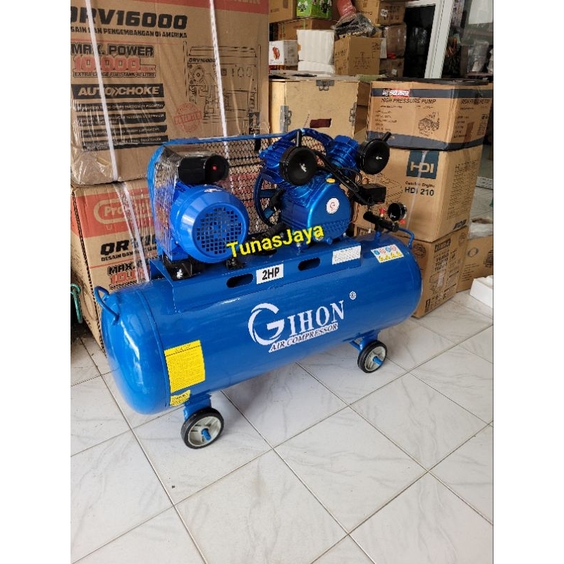 Kompresor Angin GIHON 2.0HP+Dinamo Elektromotor 2HP