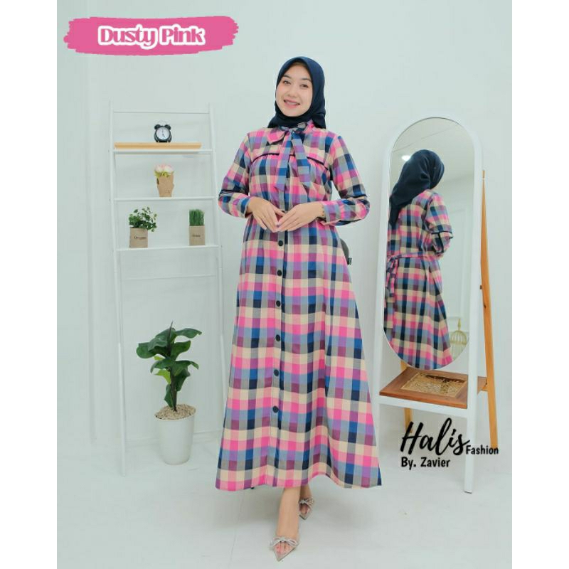 DRESS HALIS KOTAK ORIGINAL BY HALIS FASHION,GAMIS KOTAK" TERBARU,GAMIS REMAJA KEKINIAN