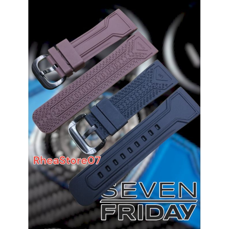 TALI JAM TANGAN SEVENFRIDAY SF SEVEN FRIDAY RUBBER STRAP 28MM