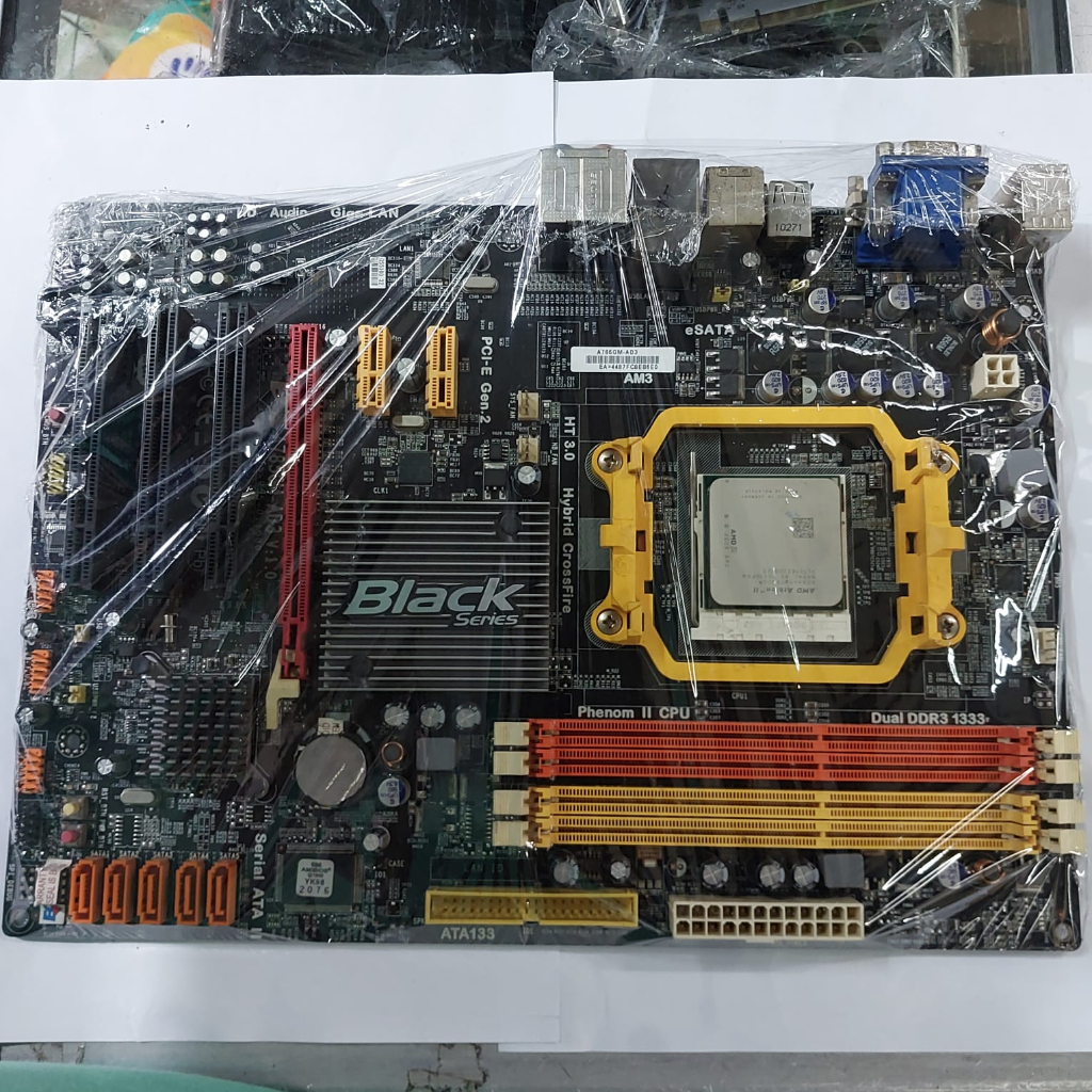 mainboard motherboard amd ECS A785GM-AD3 black series socket am3