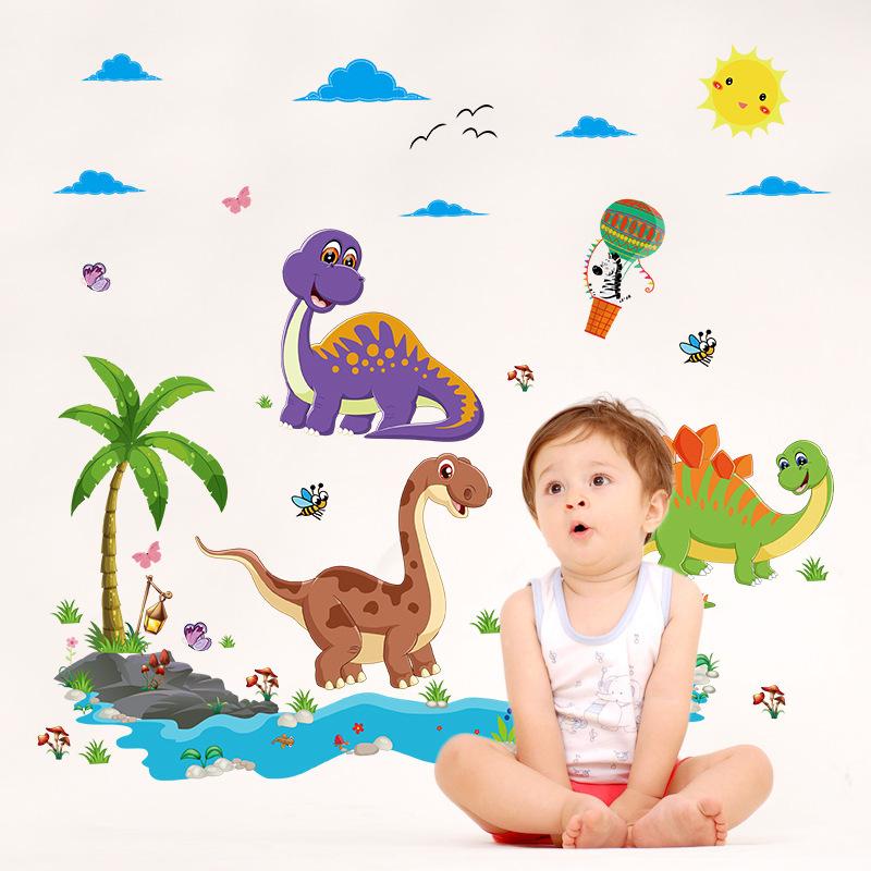 WALLSTIKER WALL STICKER STIKER SETIKER HIASAN DINDING DINOSAURUS LUCU JURASSIC JURASIC PARK WALLSTIKER WALSTICKER ANIMAL BINATANG DEKORASI RUMAH RUANG TIDUR KAMAR ANAK ANAK COWOK CEWEK PREMPUAN KADO UNIK LUCU ULANG TAHUN ULTAH DEKOR PINTU JENDELA @banyak