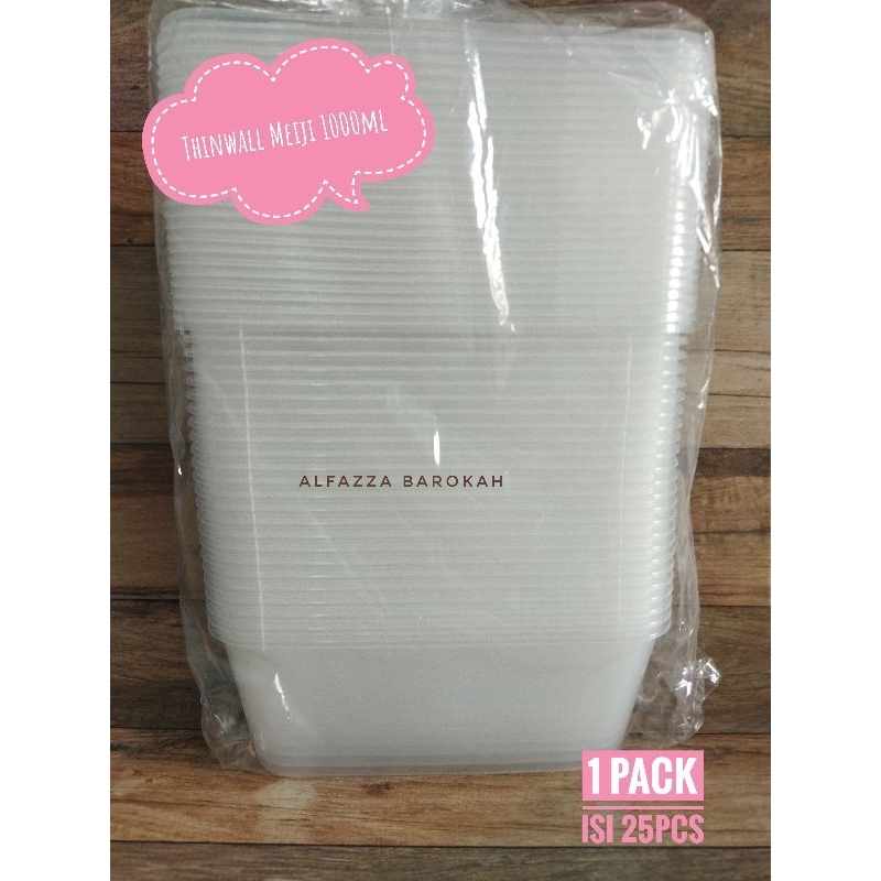 Thinwall Rect 1000ml | Thinwall Meiji 1000ml