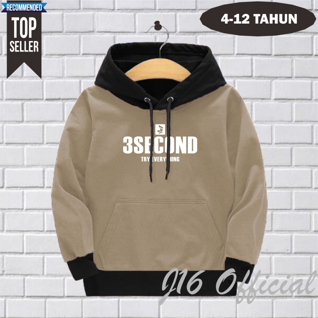 PREMIUM Sweater Hoodie 3ESCO Anak  3-11 Thn Bahan Tebal Lembut dan Adem