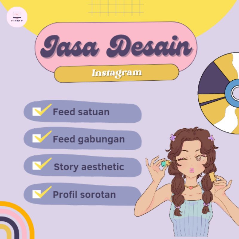 Jasa Desain Feed Instagram, Postingan Instagram, Story, dll