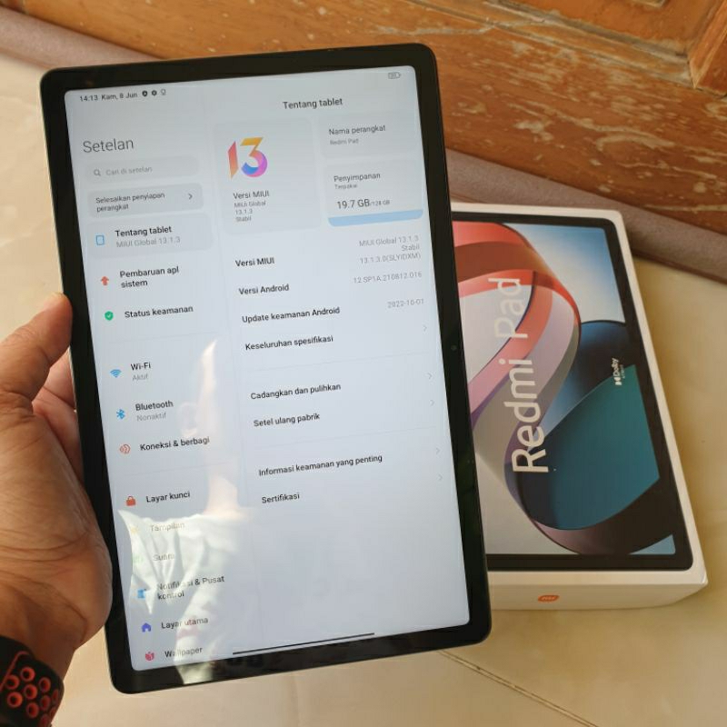 tablet redmi pad 6/128 second mulus dan lengkap istimewah