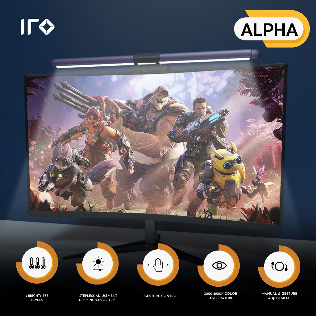 IRO ALPHA Pro Screen Light Bar - Monitor Light Bar - Lampu Monitor