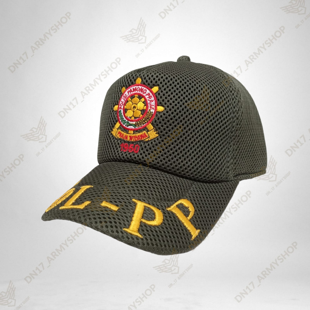 Topi Baseball / Topi Dobelmesh / Topi Pria Wanita Pol PP Hijau Olive