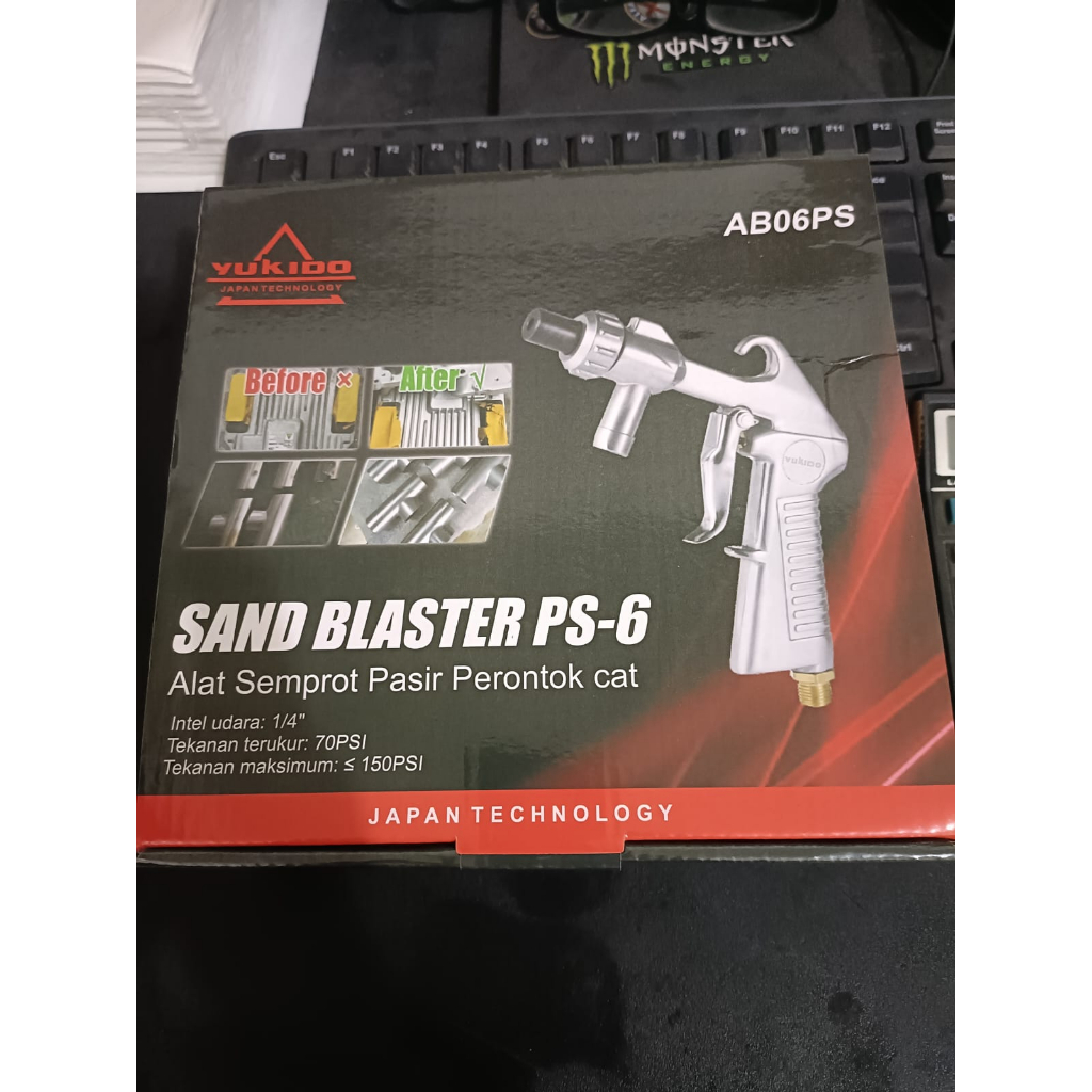 NEW Sand Blaster Gravity Pneumatic Gun Alat penyempot pasir penghilang karat Portable Gravity Sandblasting GUN