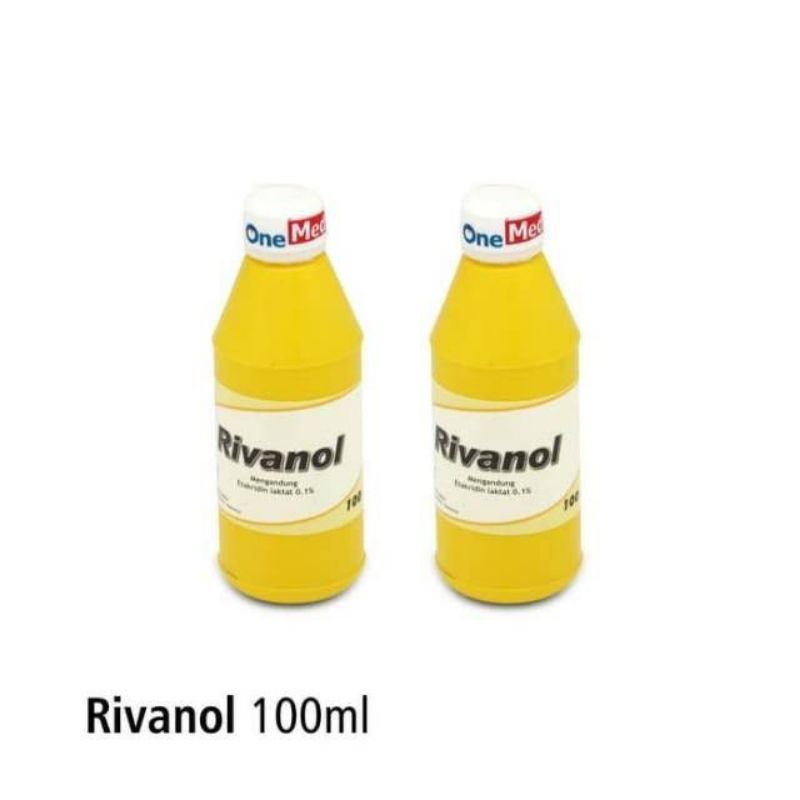 RIVANOL ONEMED 100ML CAIRAN ANTISEPTIC PEMBERSIH LUKA P3K #AKSAMED