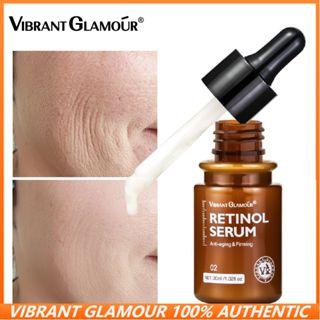 【BPOM】VIBRANT GLAMOUR Double Retinol Face Serum 30ml Anti-Aging Fading Dark Spots Fine Lines Facial Treatment Anti Wrinkle Moisturizing Whitening Essence