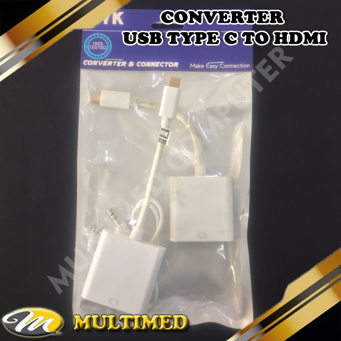 Kabel Converter USB Type C To Hdmi NYK