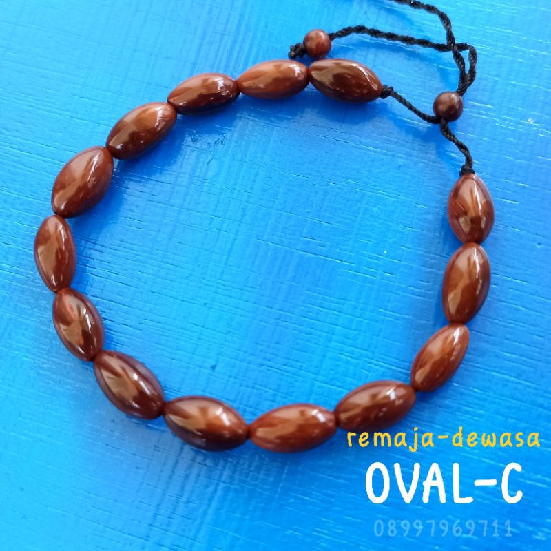 Gelang Kayu kaukah (OVAL) Wanita-Pria koka kokka kaokah kokah