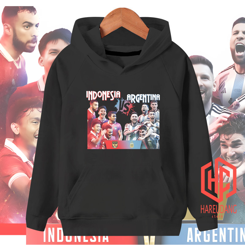 jaket hoodie anak indonesia vs argentina,sweater anak timnas indonesia vs timnas argentina