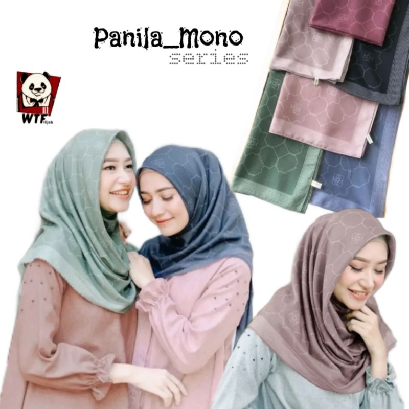 HIJAB VOAL SEGIEMPAT MOTIF || Panila_Mono and friends