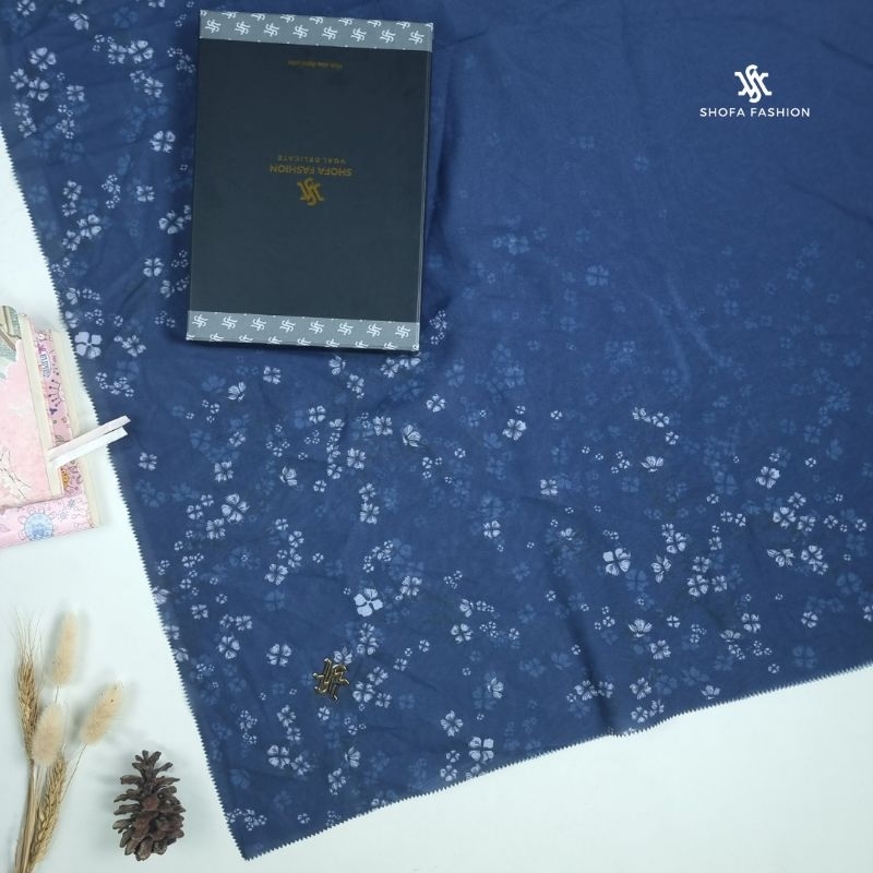 (Farahya 034) Shofa Fashion - FARAHYA PART 3  Series Hijab Segi Empat Voal Motif Orin Hardbox