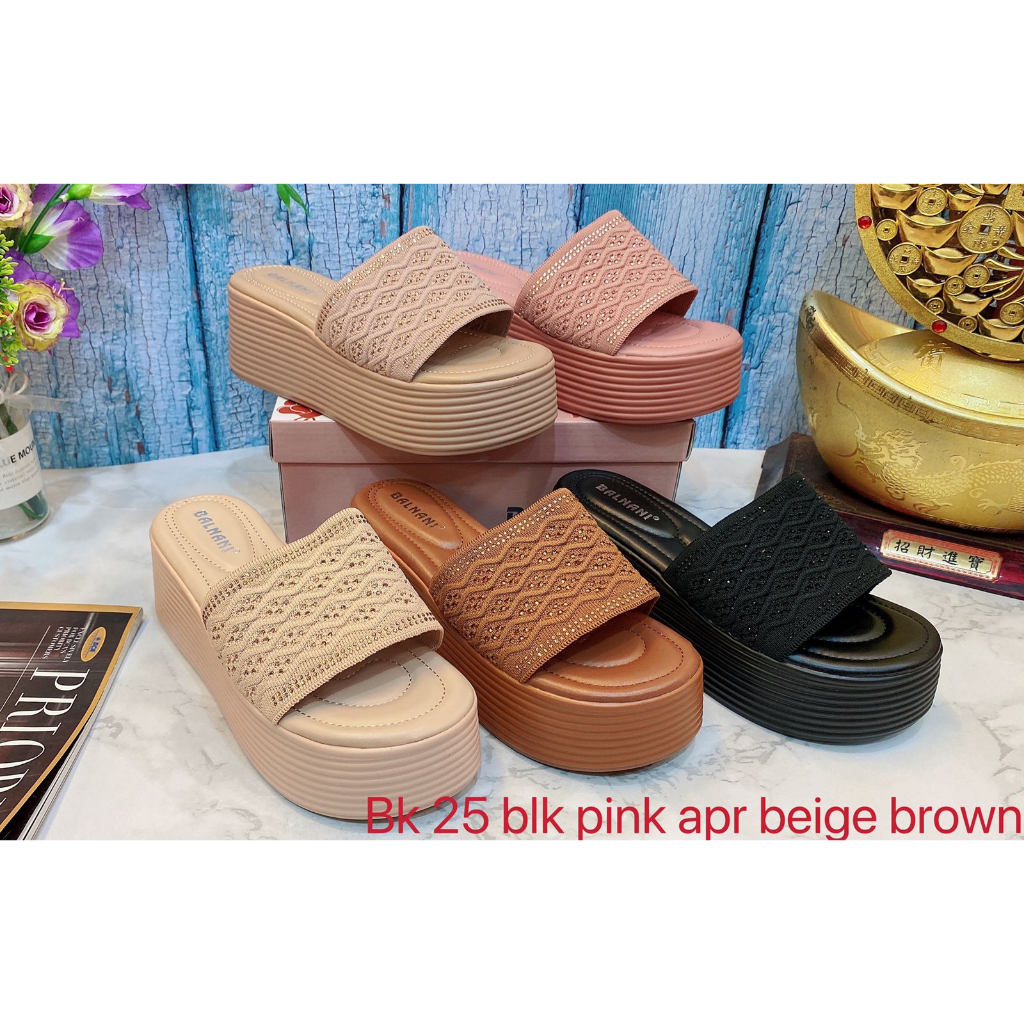 BK-25  sandal wedegs balnani import