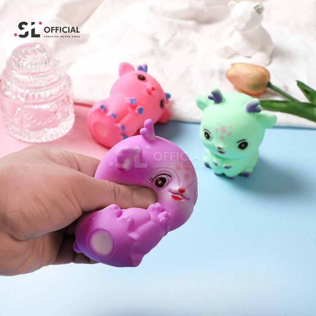 Mainan Squishy Rusa LED Terbaru Mainan Squishy Pencet anti stress viral / Mainan Pop It Led YOYO