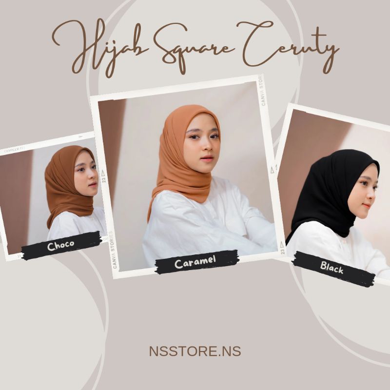 Hijab Square Ceruty - NS Store - Nissa Sabyan