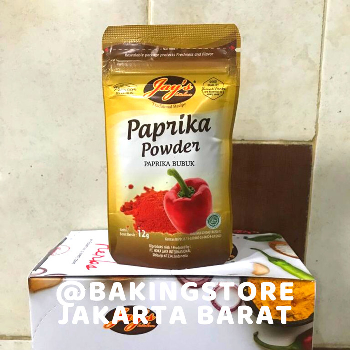 

Jay's Kitchen Paprika Powder Zipper 12 GR | Jays Paprika Bubuk