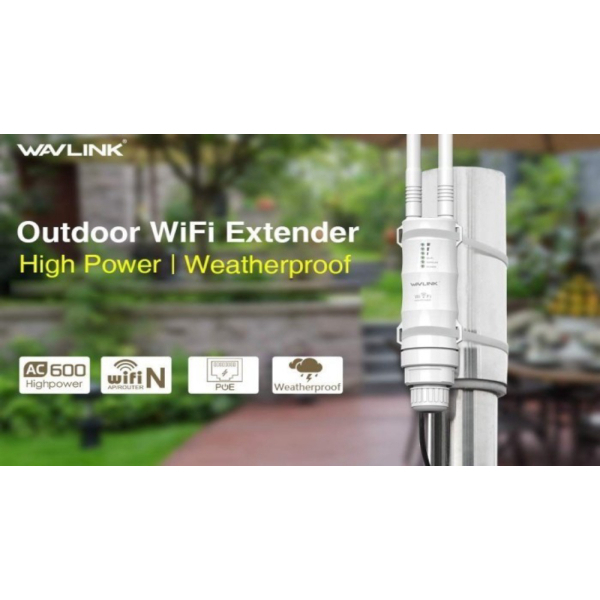 Promo WAVLINK AERIAL HD2 AC600 Outdoor Wi-Fi Range Extender Alt TPLIK EAP110 Murah