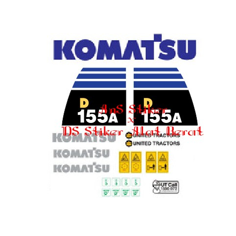Stiker Alat Berat Dozer Komatsu D155A