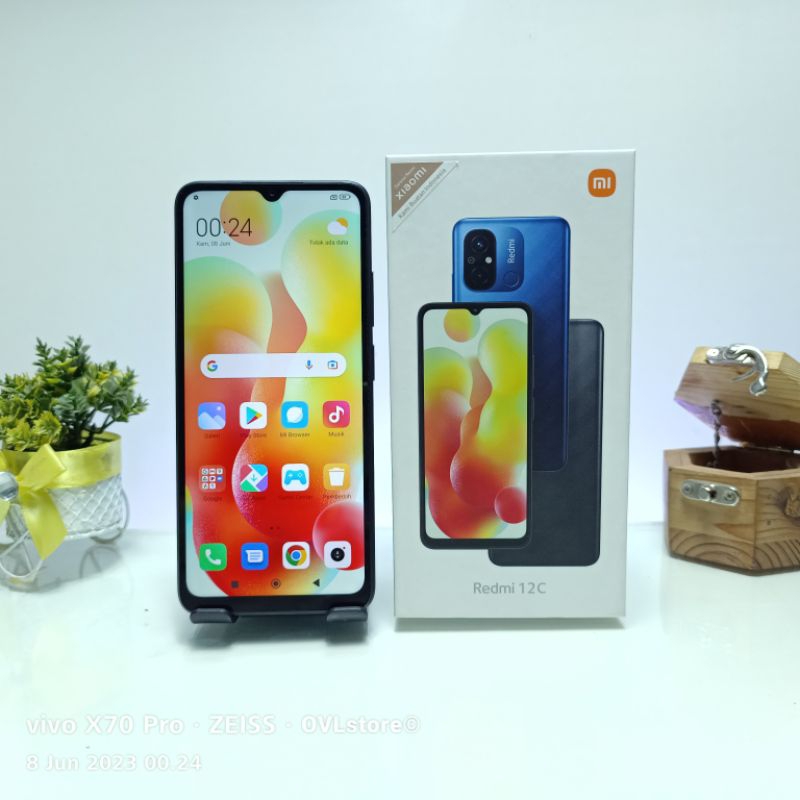 XIAOMI REDMI 12c RAM 4/64 SECOND FULLSET RAM 4 GB MEMORI INTERNAL 64GB HP BEKAS