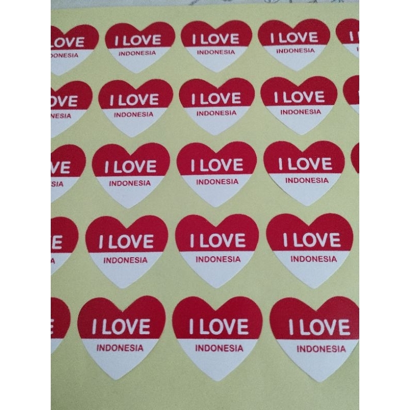 

STIKER PIPI I LOVE INDONESIA BENDERA MERAH PUTIH SUPPORTER OLAHRAGA BULU TANGKIS SEPAK BOLA