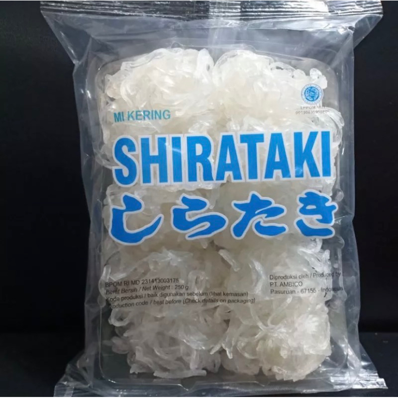 

Mie Shirataki Kering Dry Noodle Shirataki 250gr Keto Halal Diet Promo