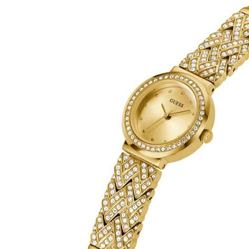 Guess Watches GW0476L2 Original TREASURE Jam Tangan Wanita Analog Gold-Garansi Resmi