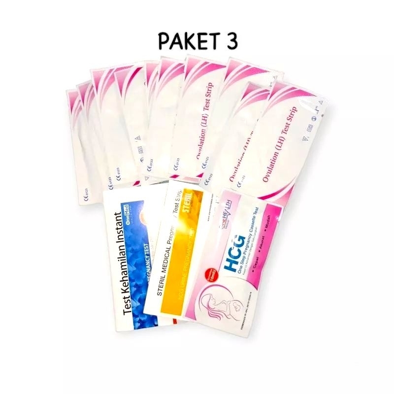 10pcs Ovulation LH Test Strip 3pcs Test Hamil