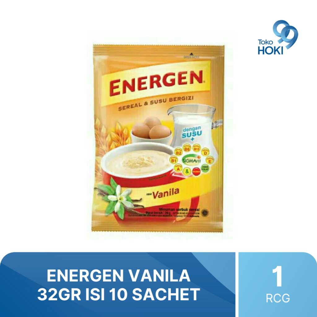

ENERGEN VANILA 32GR 1 RENCENG ISI 10 SACHET