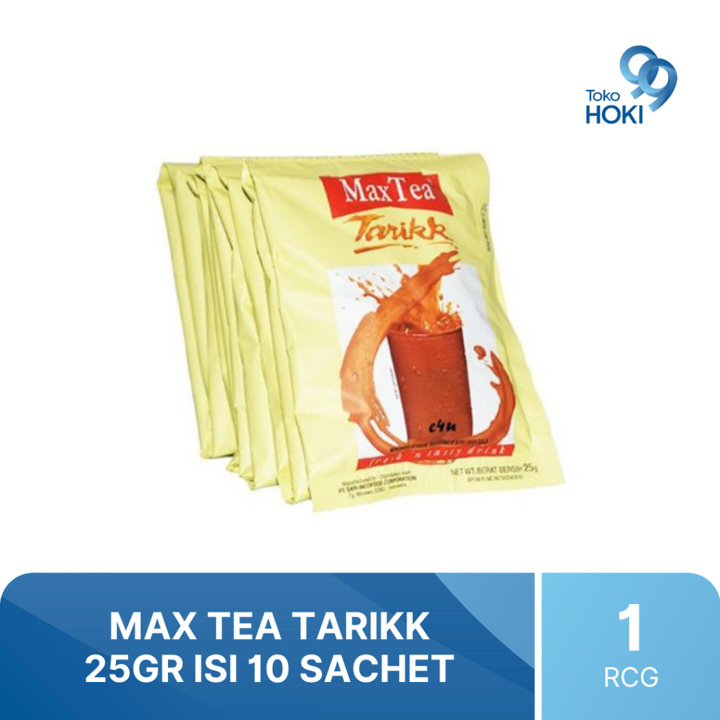 

MAX TEA TARIKK 25GR 1 RENCENG ISI 10 SACHET