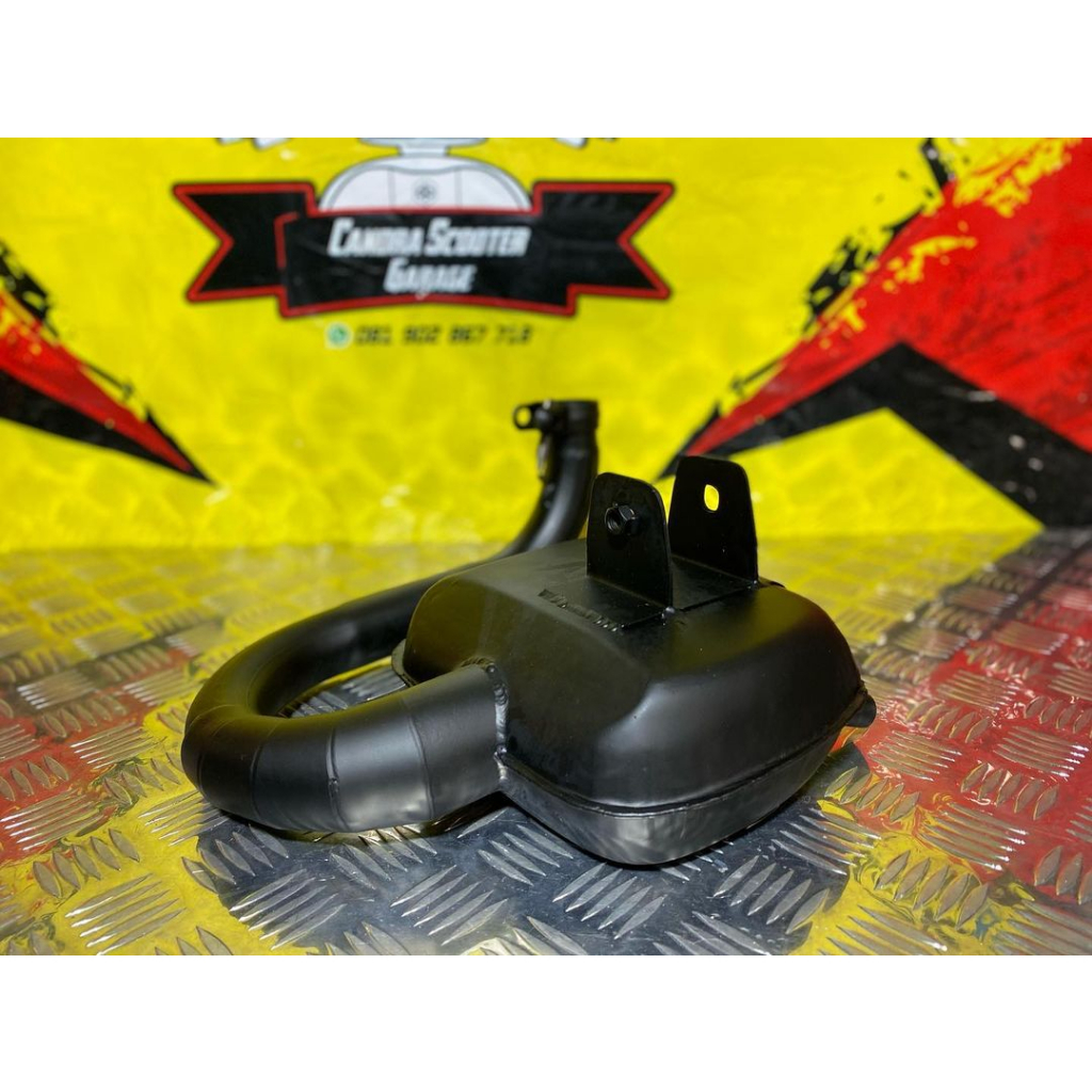 Knalpot Vespa DRC Big Box | Candra Scooter Garage