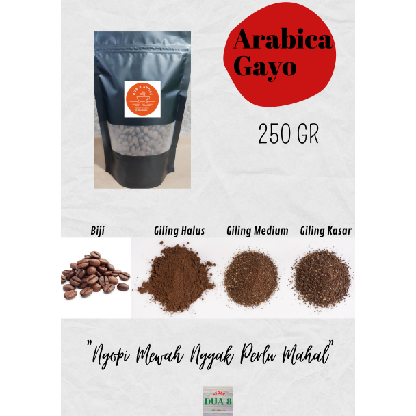 

KOPI ARABICA GAYO 250 GRAM - ROASTED BEAN