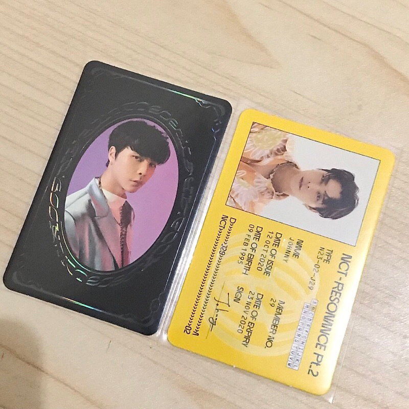 PC YB ID Card Johnny Resonance nct 2020 yearbook
