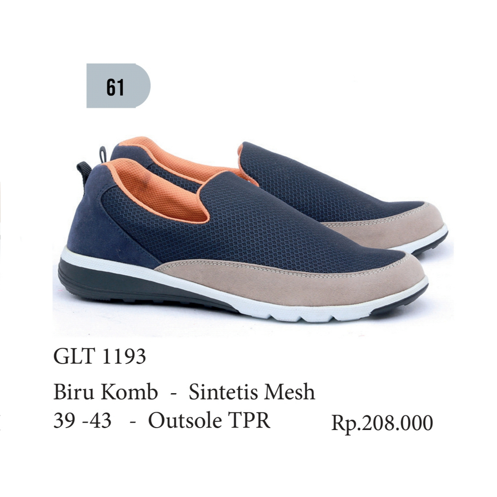 promo sepatu pria murah,sepatu casual cowok slip on cowok GLT 1193