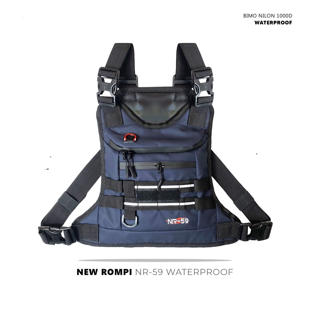 TAS DADA PRIA ORIGINAL NR-59 WATERPROOF NAVY PREMIUM | TAS DADA TACTICAL ANTI AIR | TAS DADA KERJA |