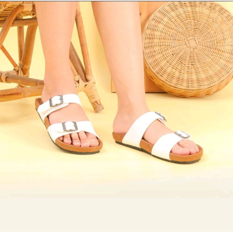 (COD) SANDAL SELOP WANITA KICKERS SANDAL CASUAL WANITA KASUAL KESUAL SANDAL SELOP SLOP SLIP ON SANDA