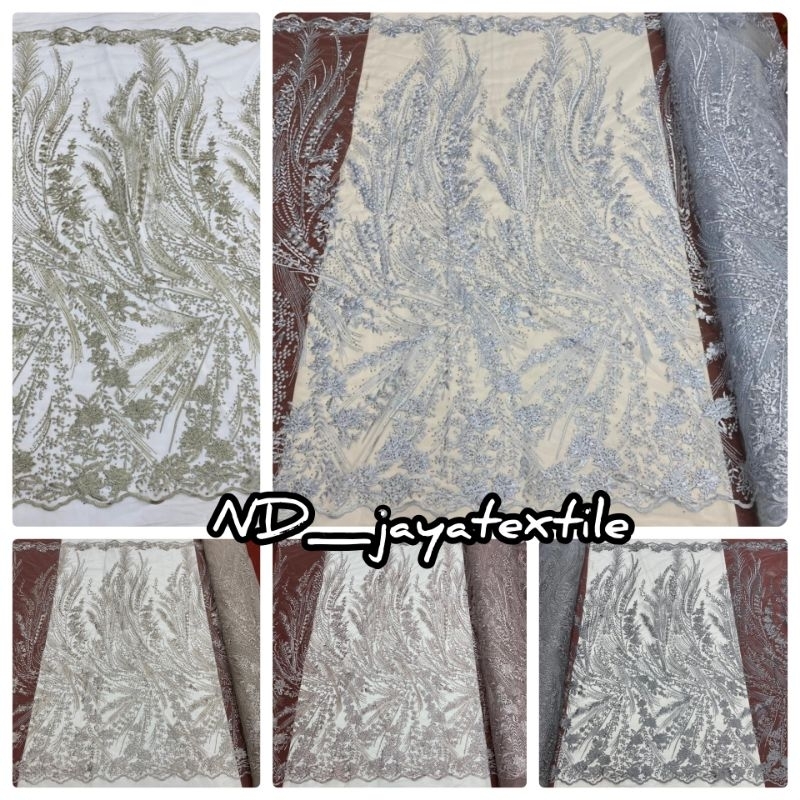 Kain Tile Payet Spangkle Mewah/Bahan Kebaya Mewah