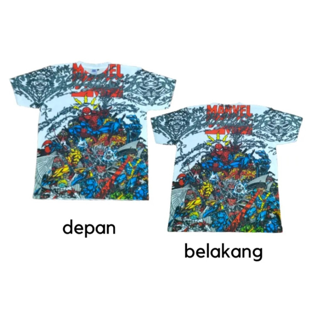 KAOS TAG THAILAND MARVEL COMICS AOP (ALL OF PRINT) | KAOS CARTOON KARTUN ANIME KOMIK COMIC FULLPRINT
