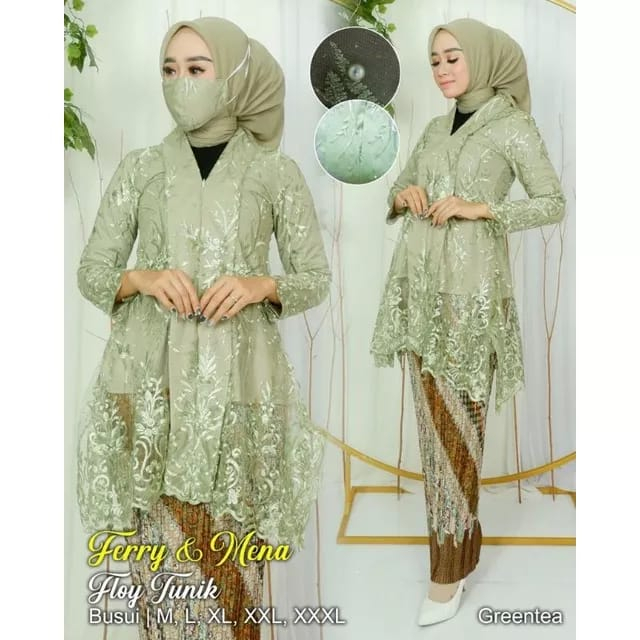 (COD) GC + SET KEBAYA BUSUI MODERN- SET KEBAYA MODERN - KEBAYA HITAM MODERN - KEBAYA WISUDA - KEBAYA