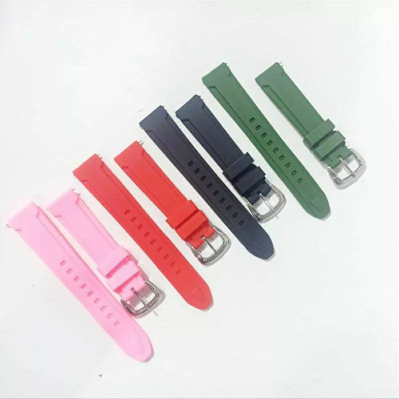 strap silicon rubber premium 18mm