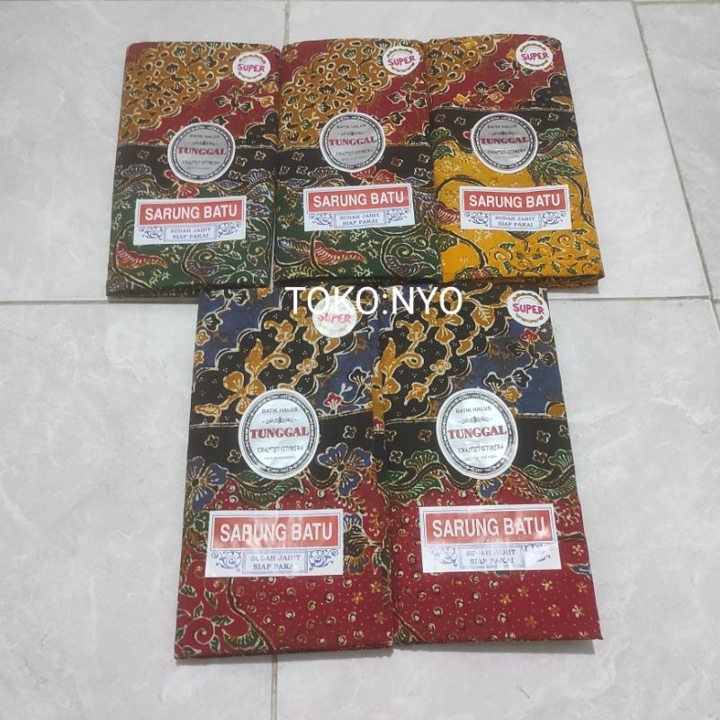 Sarung Wanita Batik Halus Tunggal Sarung Batu Siap pakai Sudah Dijahit Sarung Santriwati.