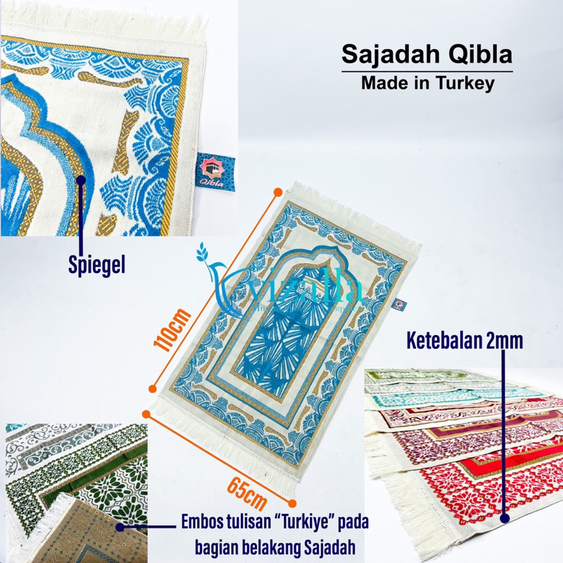 Sajadah Qibla Besar/  110*65 Sajadah Spiegel/ Grosir Sajadah